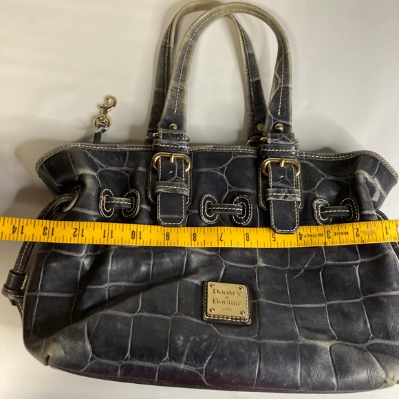 Dooney Bourke Blue Leather Shoulder Bag - Picture 11 of 11